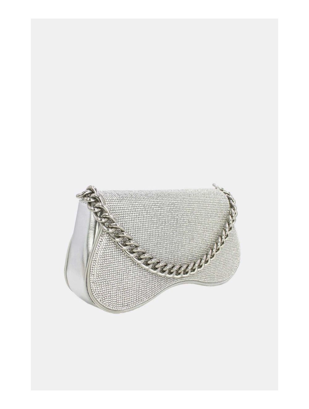 Tom&eva Sac Soirée Ou Mariage Strass Avec Chaîne 22P-5653-Silver