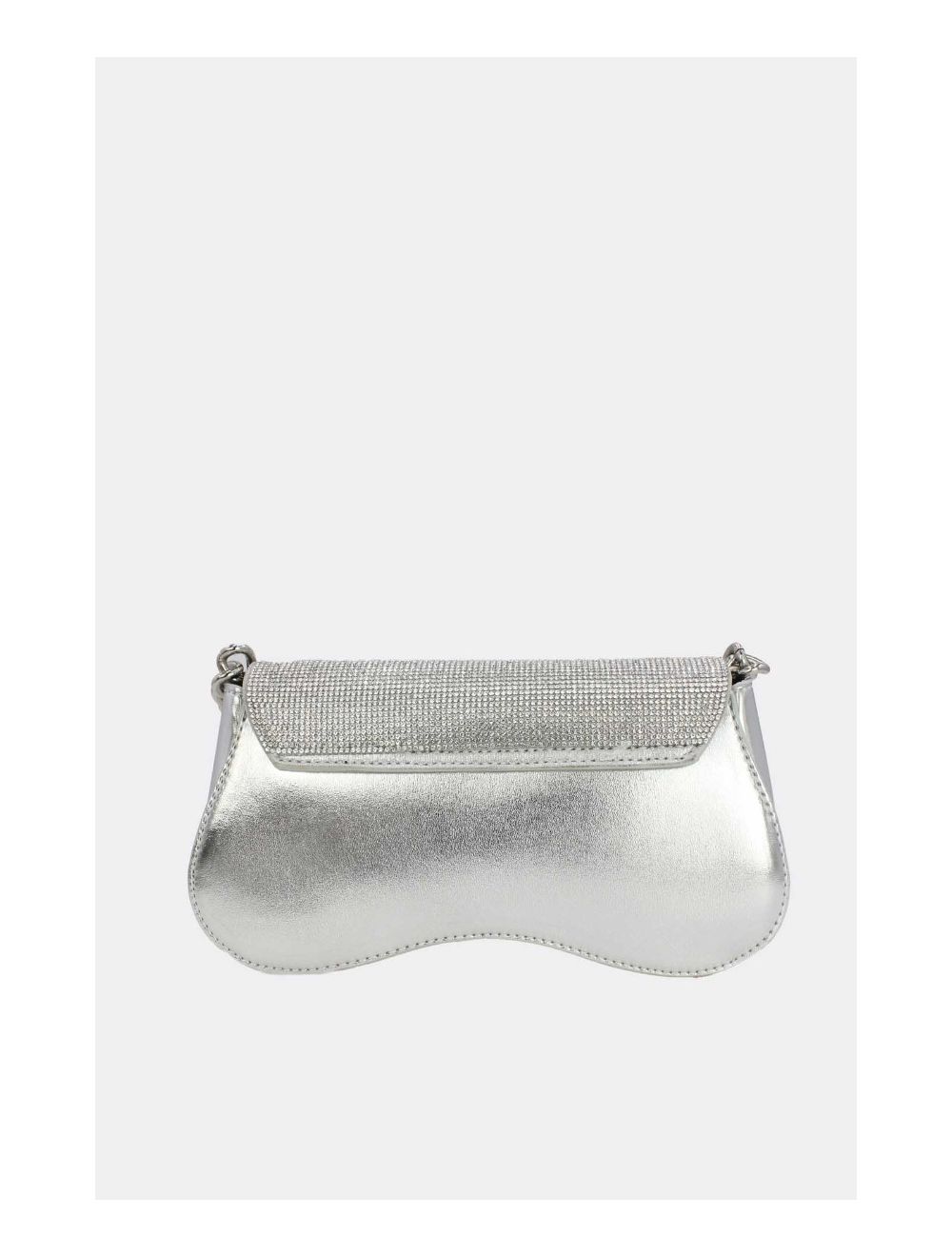 Tom&eva Sac Soirée Ou Mariage Strass Avec Chaîne 22P-5653-Silver