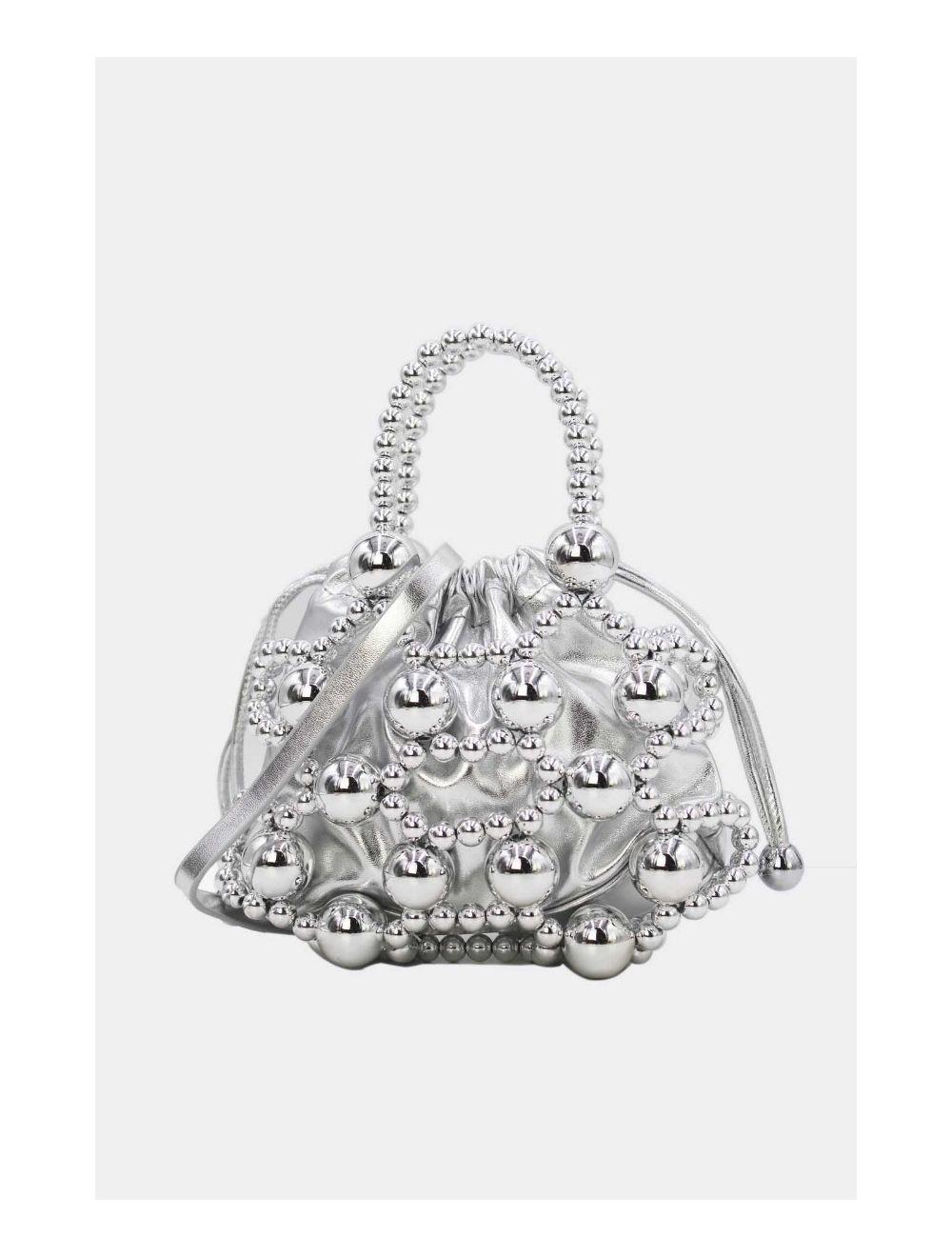 Tom&eva Sac Soirée Perle Métallique 24P-5914-Argenté