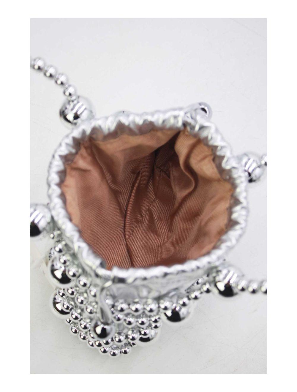 Tom&eva Sac Soirée Perle Métallique 24P-5914-Argenté