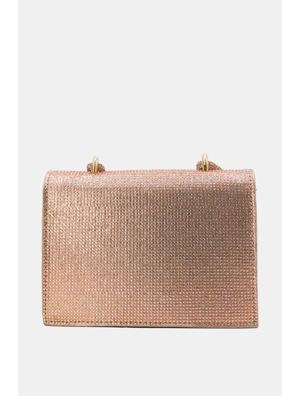 tom&eva Sac Soirée Strass Minimaliste 23P-5708-Champagne