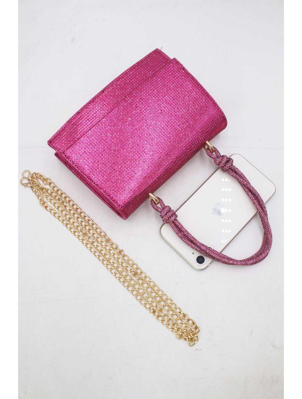 Tom&eva Sac Soirée Strass Minimaliste 23P-5708-Rose