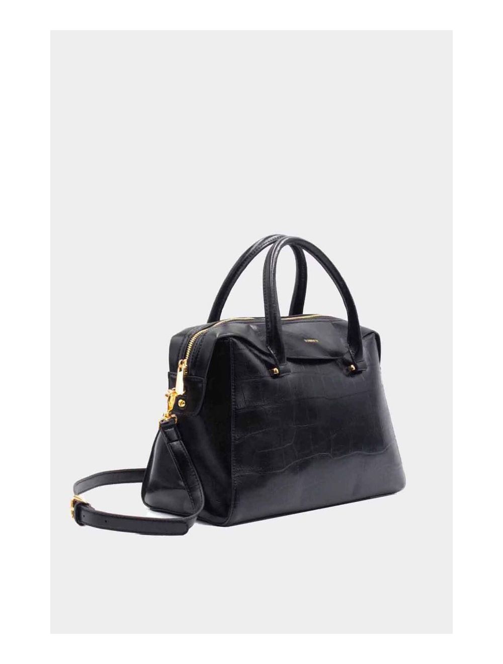 Tom&eva Sac Voyage Effet Crocodile Classique-6806-Noir