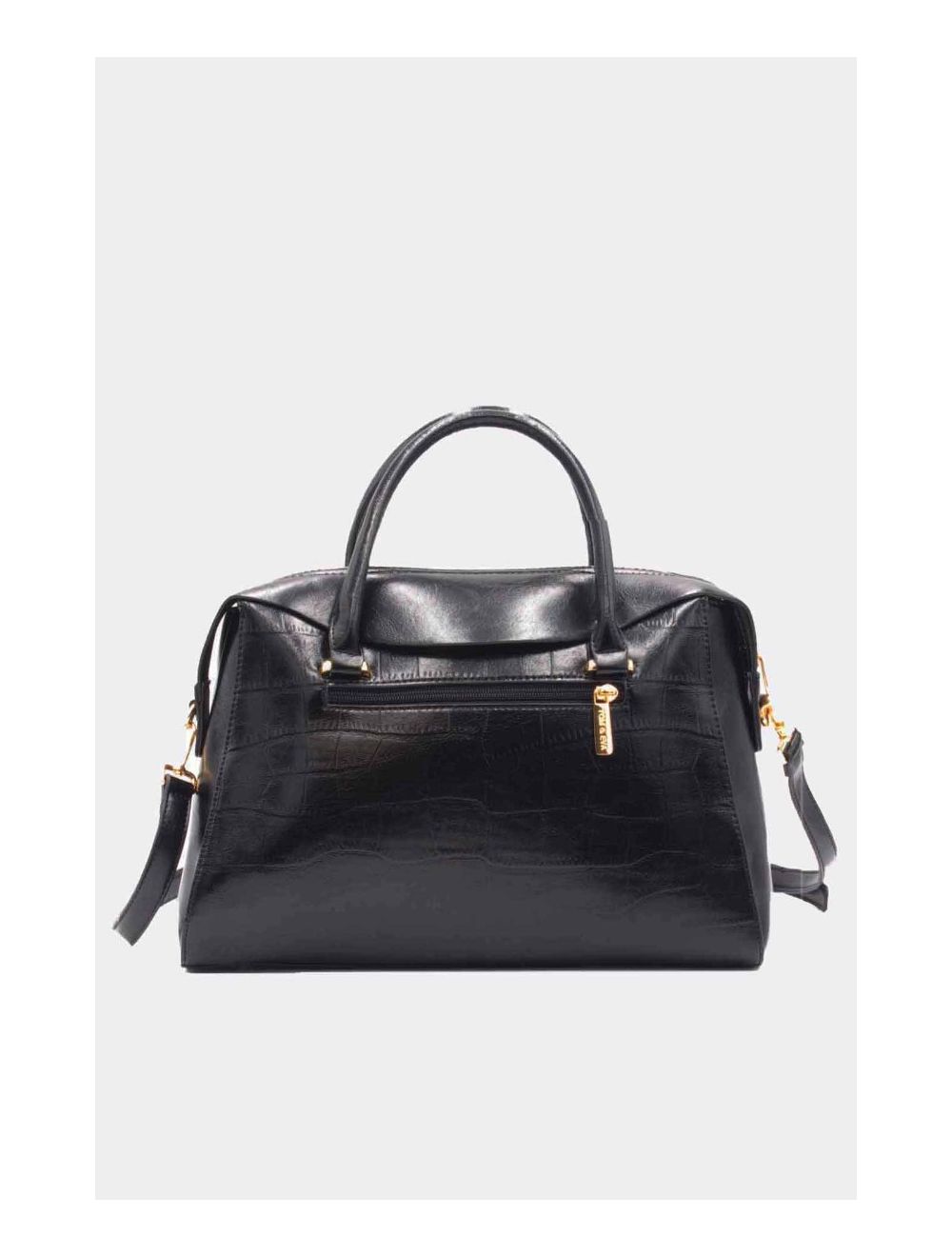 Tom&eva Sac Voyage Effet Crocodile Classique-6806-Noir