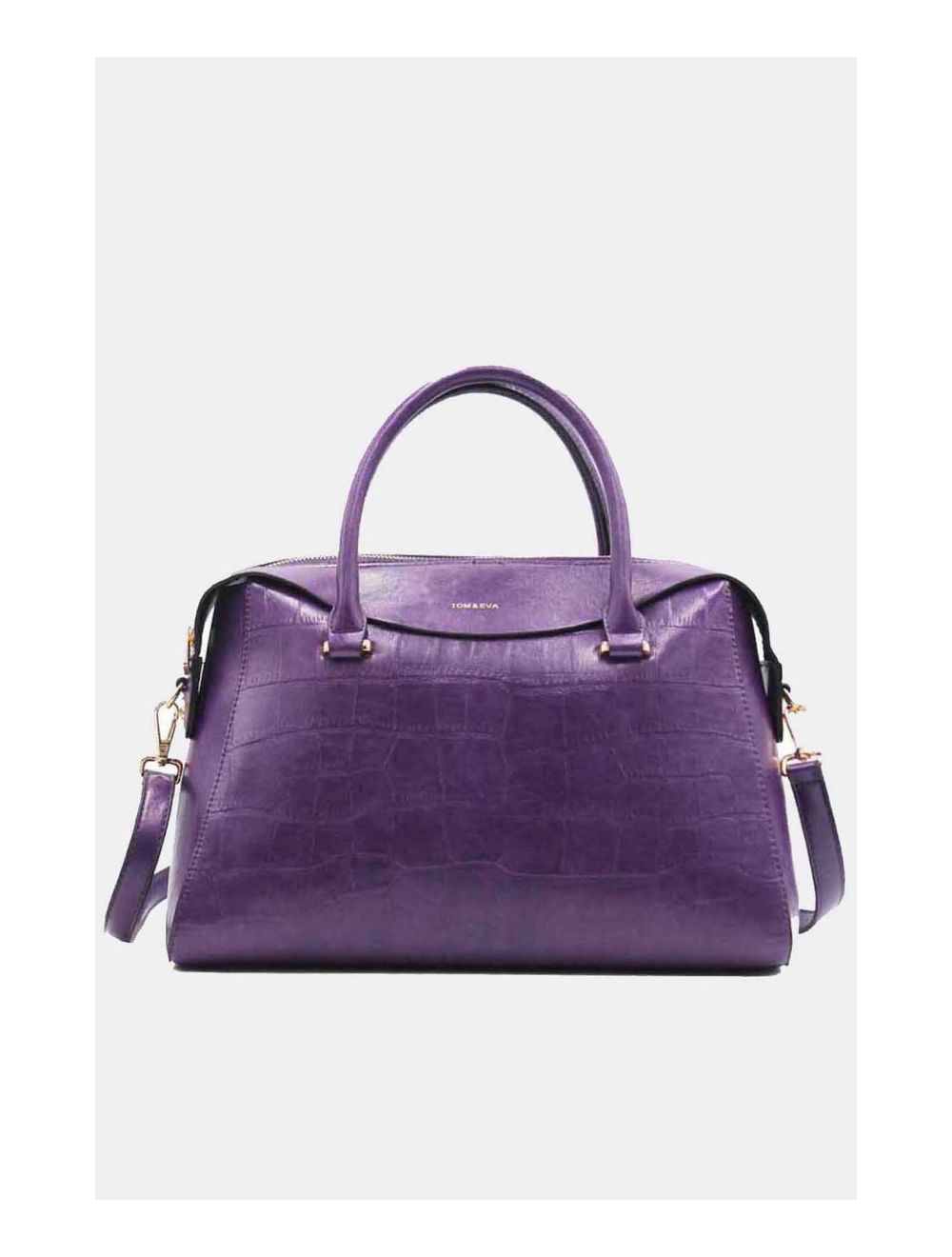 Tom&eva Sac Voyage Effet Crocodile Classique-6806-Violet