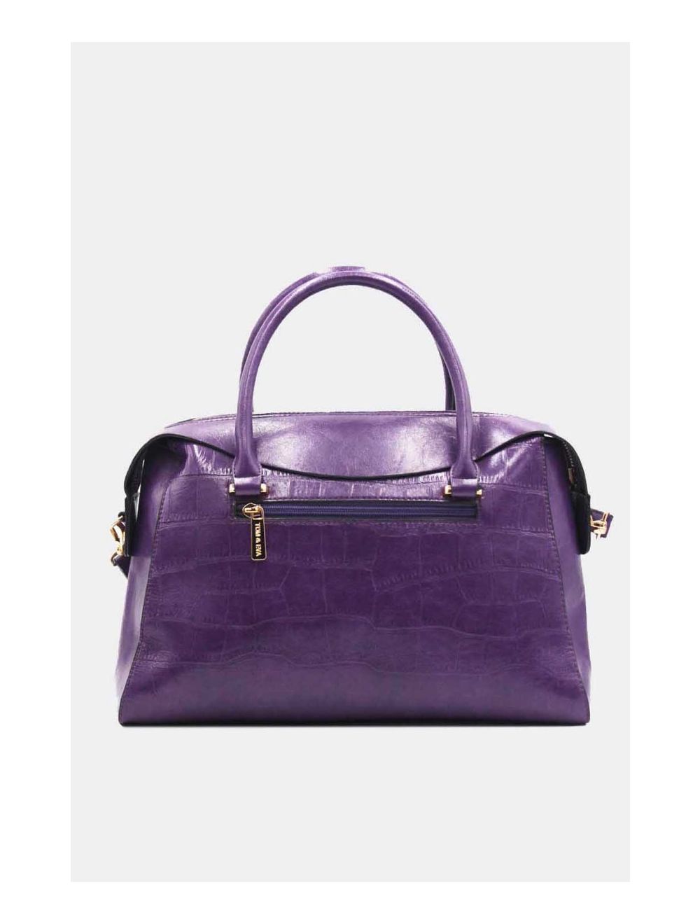 Tom&eva Sac Voyage Effet Crocodile Classique-6806-Violet