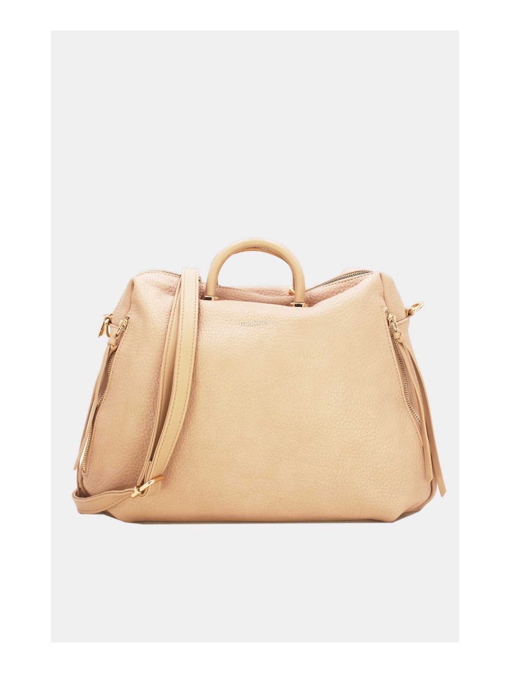 Tom&eva Sac Weekend Cuir Grainé Multi Usage 23B-5785-Nude.Pink