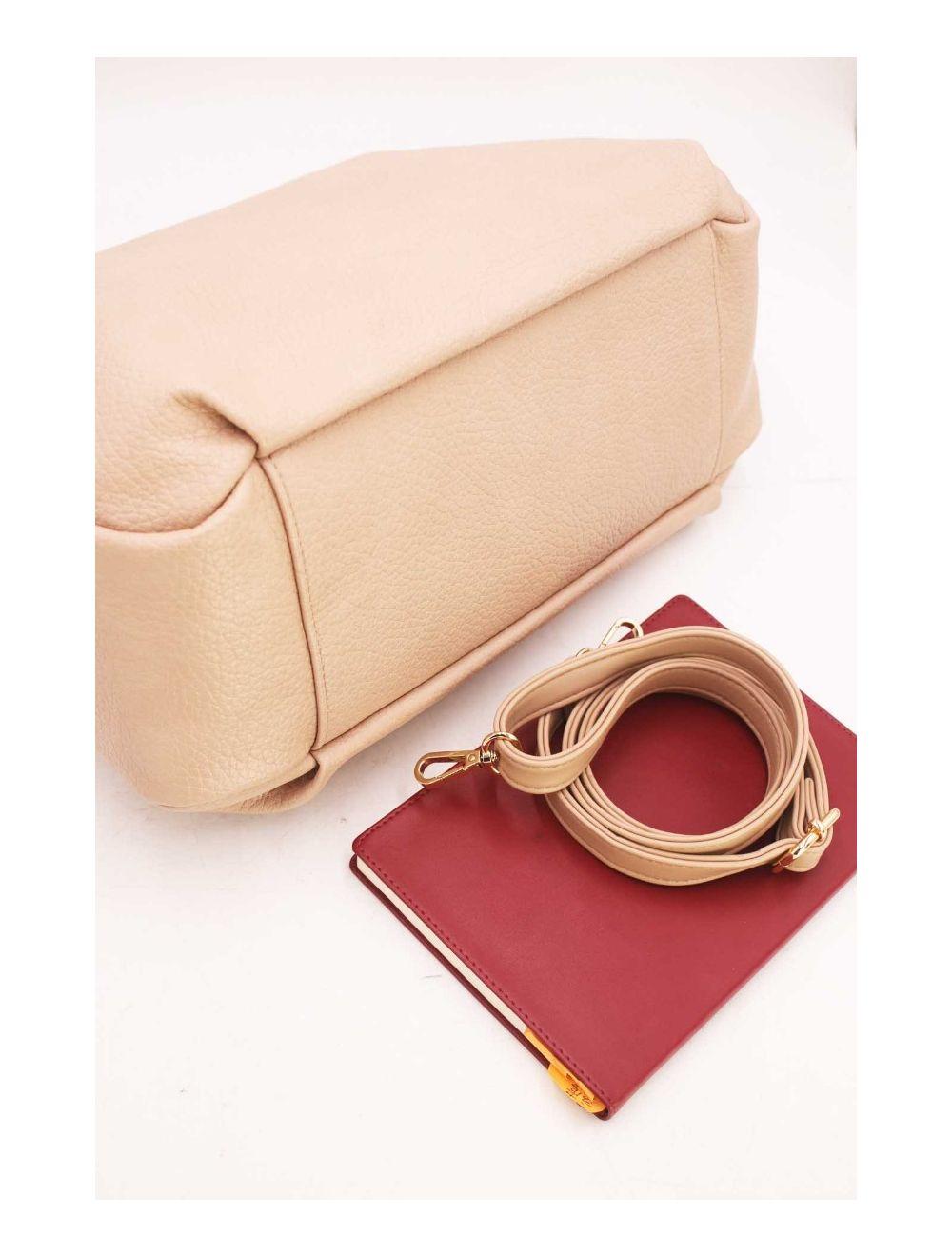 tom&eva Sac Weekend Cuir Grainé Multi Usage 23B-5785-Nude.Pink