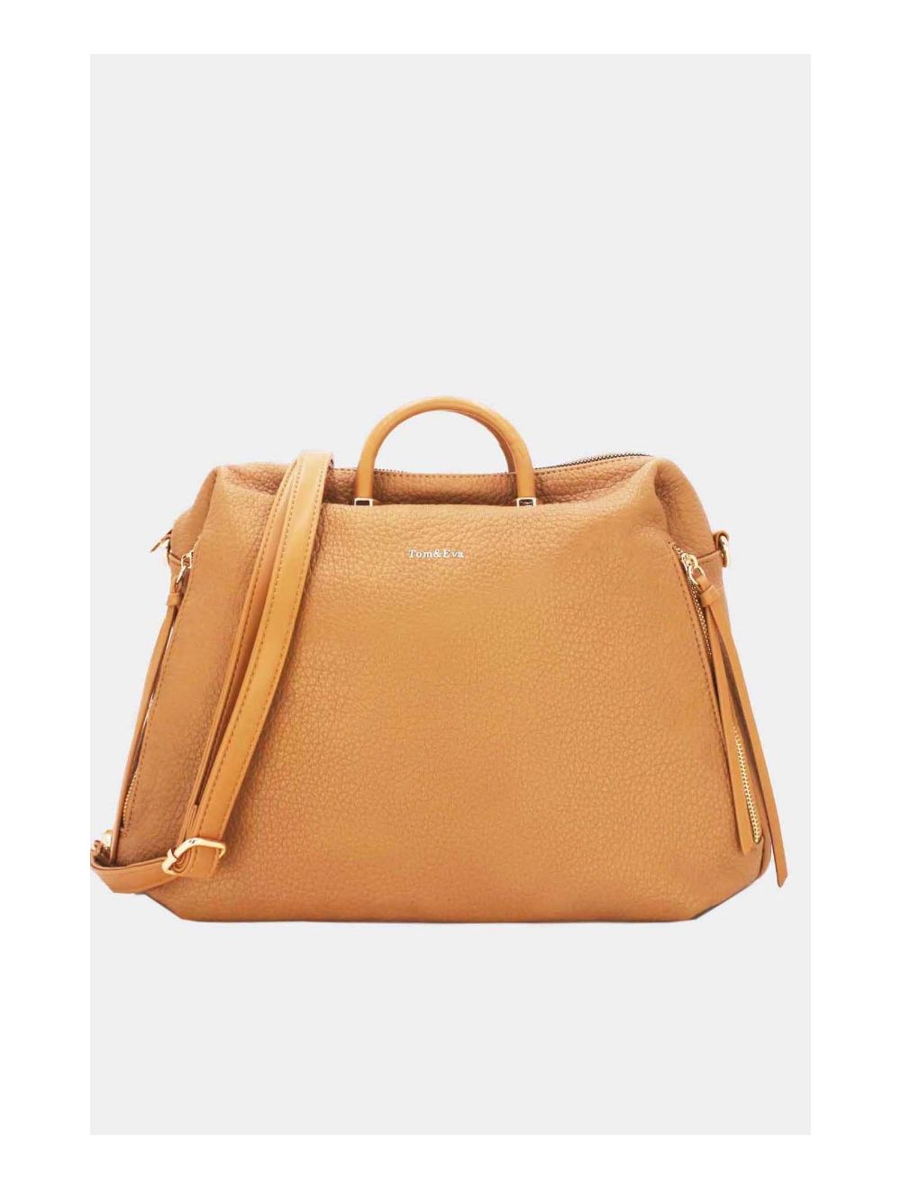 Tom&eva Sac Weekend Cuir Grainé Multi Usage 23B-5785-Taupe