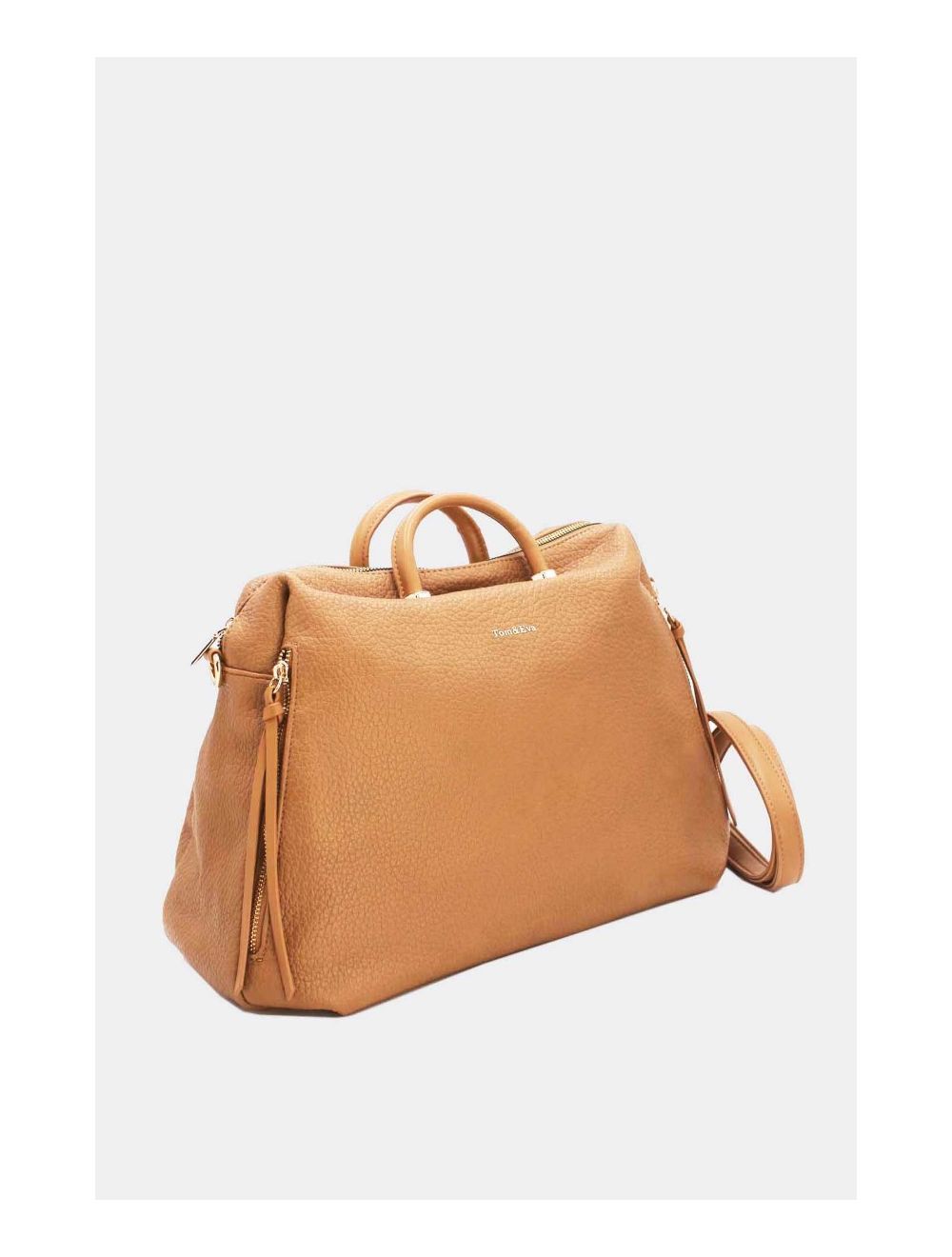 Tom&eva Sac Weekend Cuir Grainé Multi Usage 23B-5785-Taupe