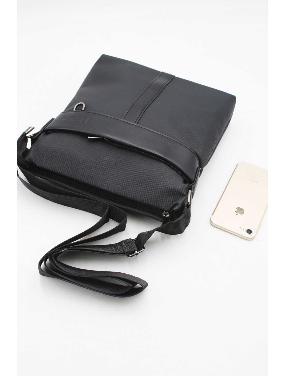 Tom&eva Sacoche Homme Bandoulière Taille L PVC 23X-03 Noir