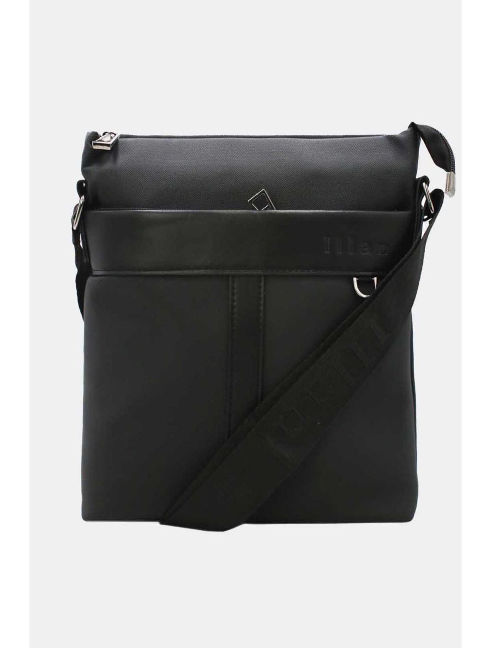 tom&eva Sacoche Homme Bandoulière Taille L PVC 23X-03 Noir