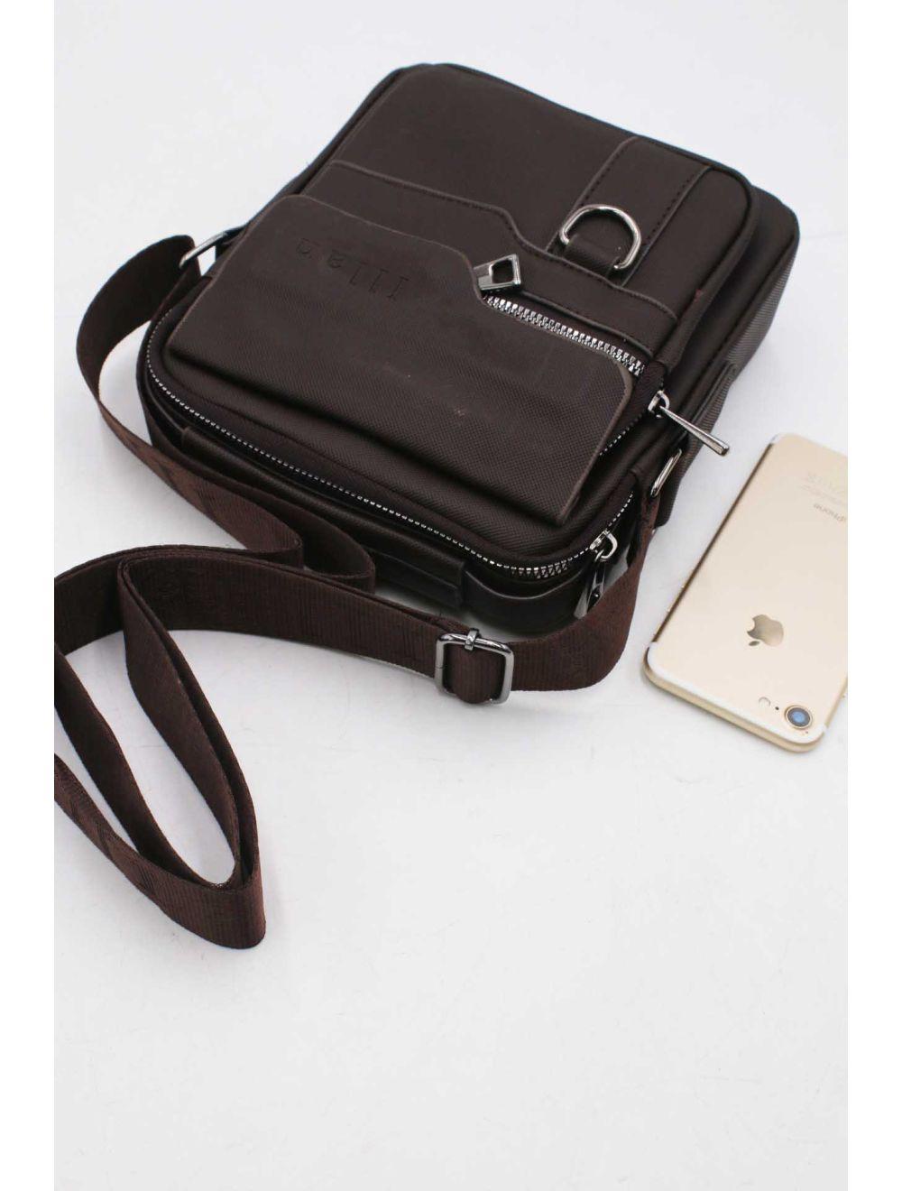 Tom&eva Sacoche Homme En Bandoulière PVC 23X-61 Marron