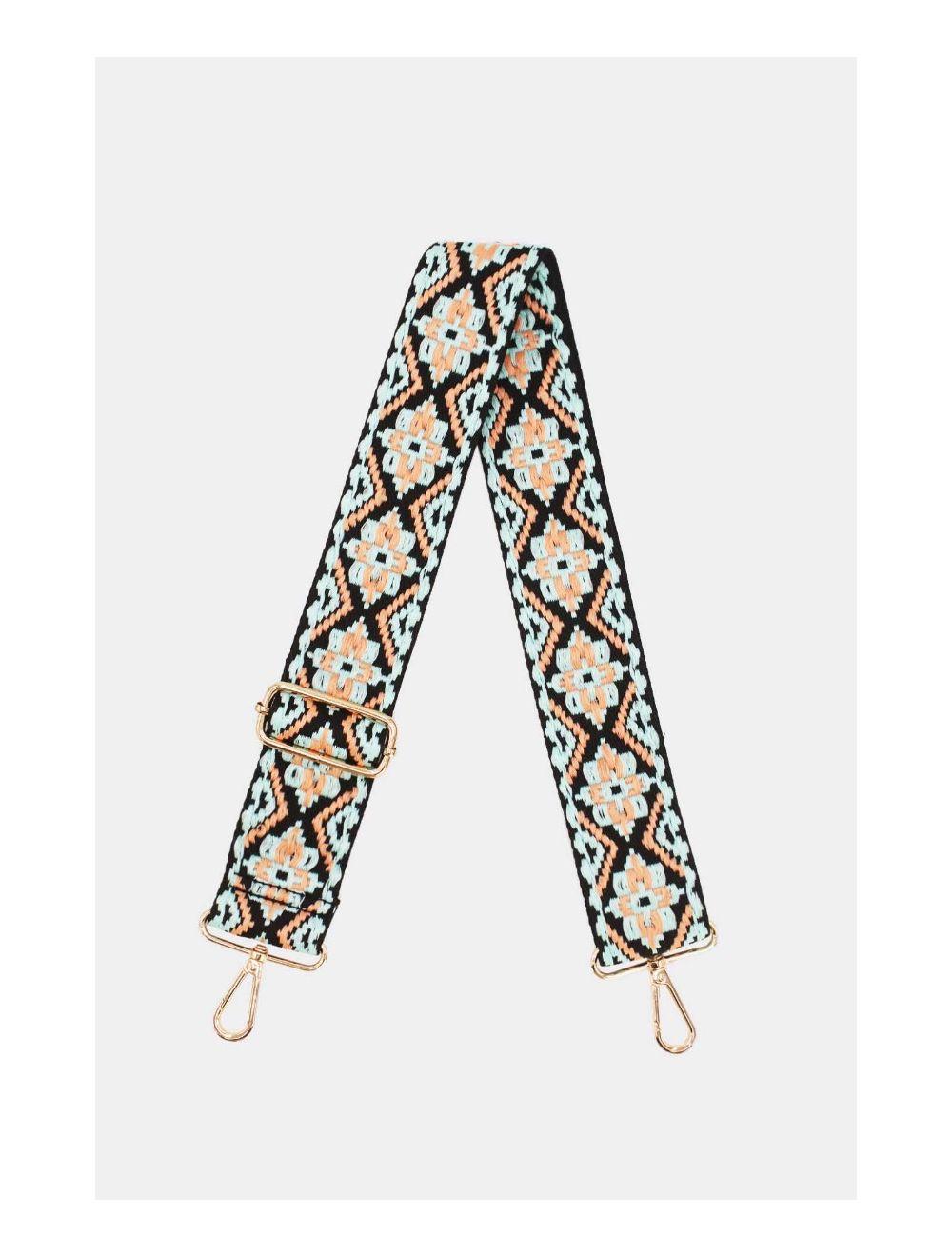 Tom&eva Sangle Bandoulière En Toile Coton 23GS-5752-L.Blue/Black