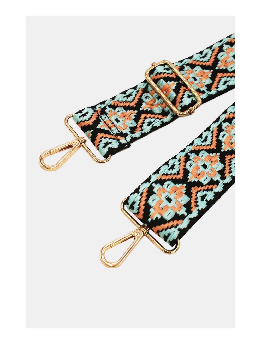 Tom&eva Sangle Bandoulière En Toile Coton 23GS-5752-L.Blue/Black