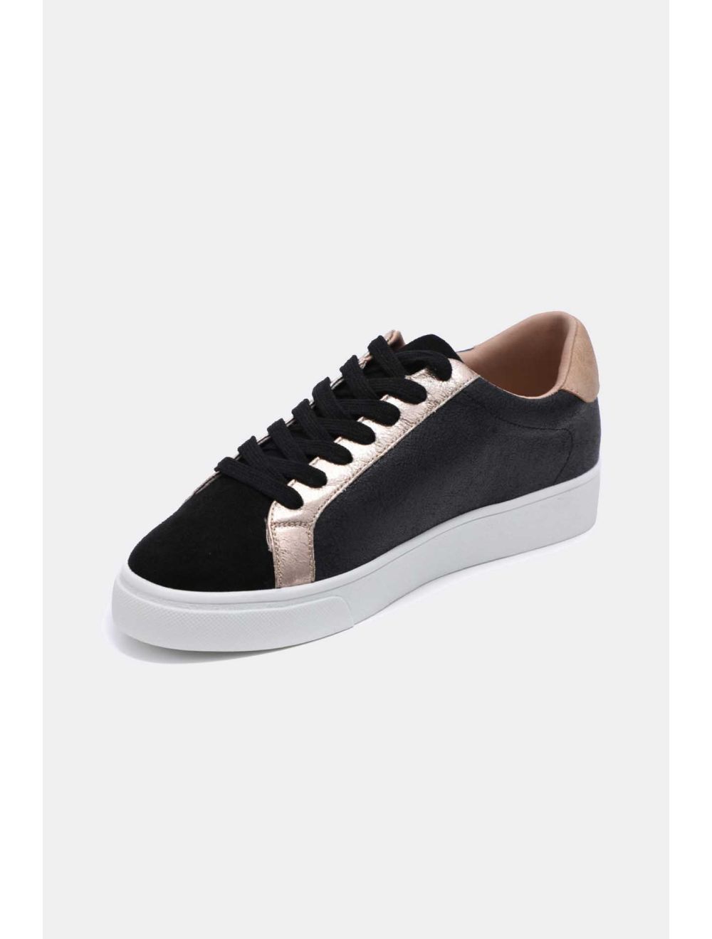 tom&eva Tennis Effet Serpent Clouté 24CH-KP2145-Noir