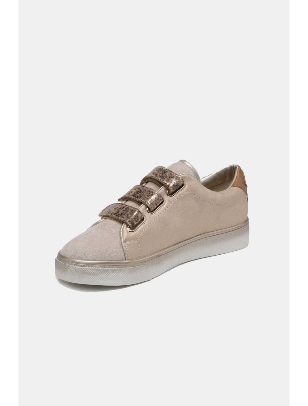 tom&eva Tennis Femme Matières Variées 24CH-KP2128-DORÉ