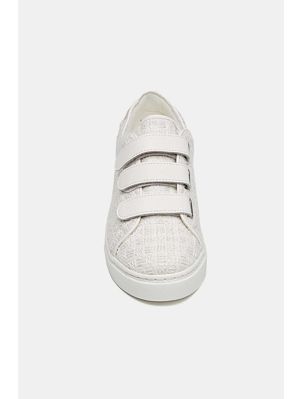 Tom&eva Tennis Femme Matières Variées 24CH-KP4382-BLANC