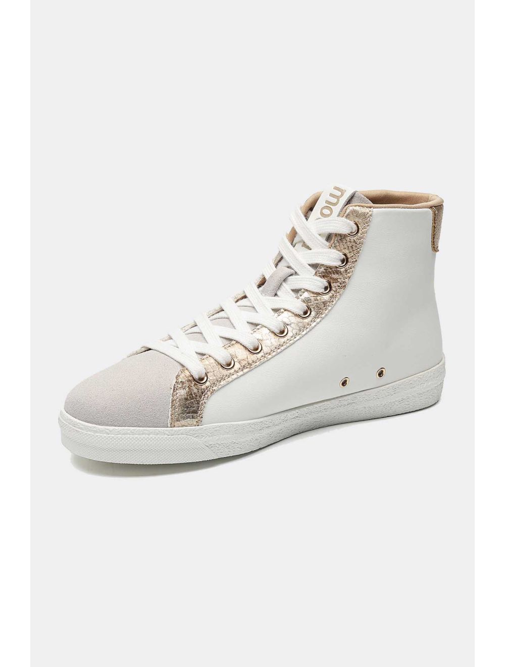 tom&eva Baskets Montantes Femmes 24CH-KP3509-Blanc