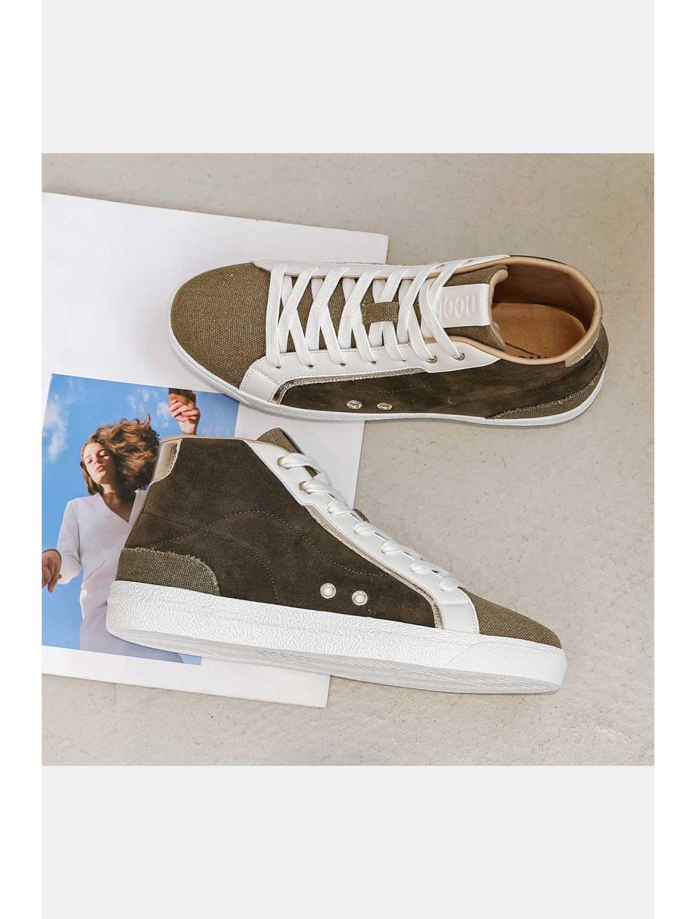 Tom&eva Baskets Montantes Femmes 24CH-KP4444-Kaki