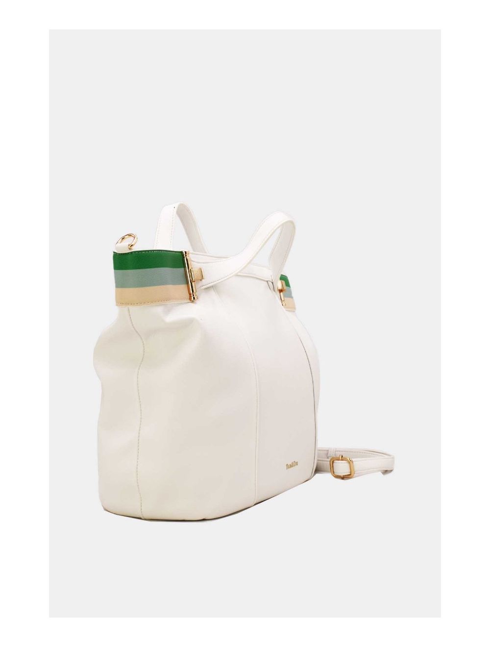 Tom&eva Grand Sac Cabas Ceinturé 23B-5830-Blanc