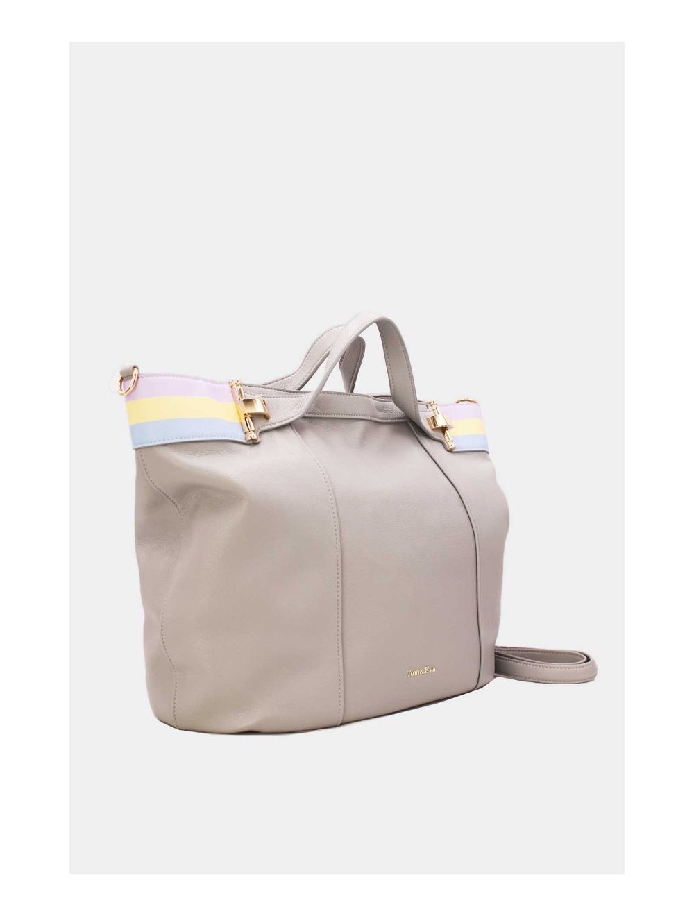 Tom&eva Grand Sac Cabas Ceinturé 23B-5830-Gris