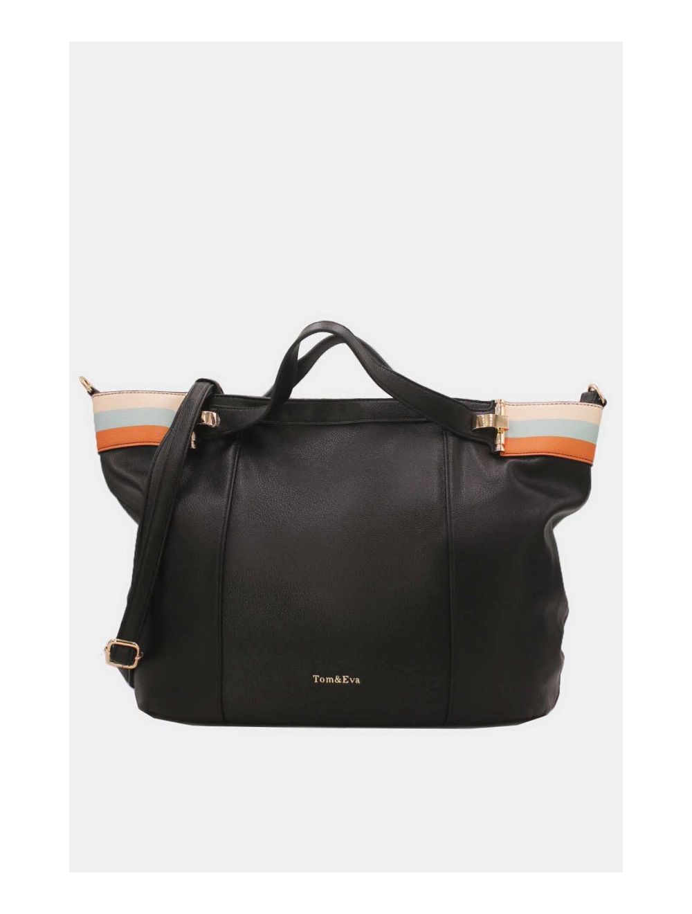 Tom&eva Grand Sac Cabas Ceinturé 23B-5830-Noir