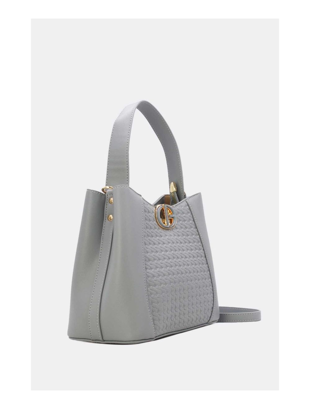 Tom&eva Medium Sac Seau Effet Tressé 24B-6075-Gris
