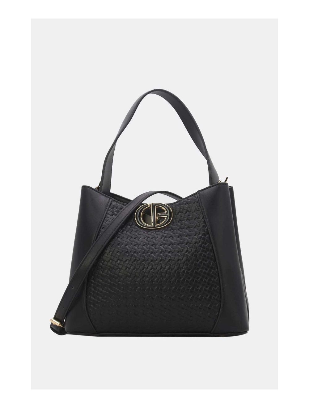 tom&eva Medium Sac Seau Effet Tressé 24B-6075-Noir