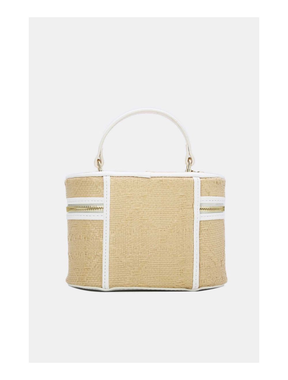 Tom&eva Mini Sac à Main Bi-matière 24P-5936-Blanc