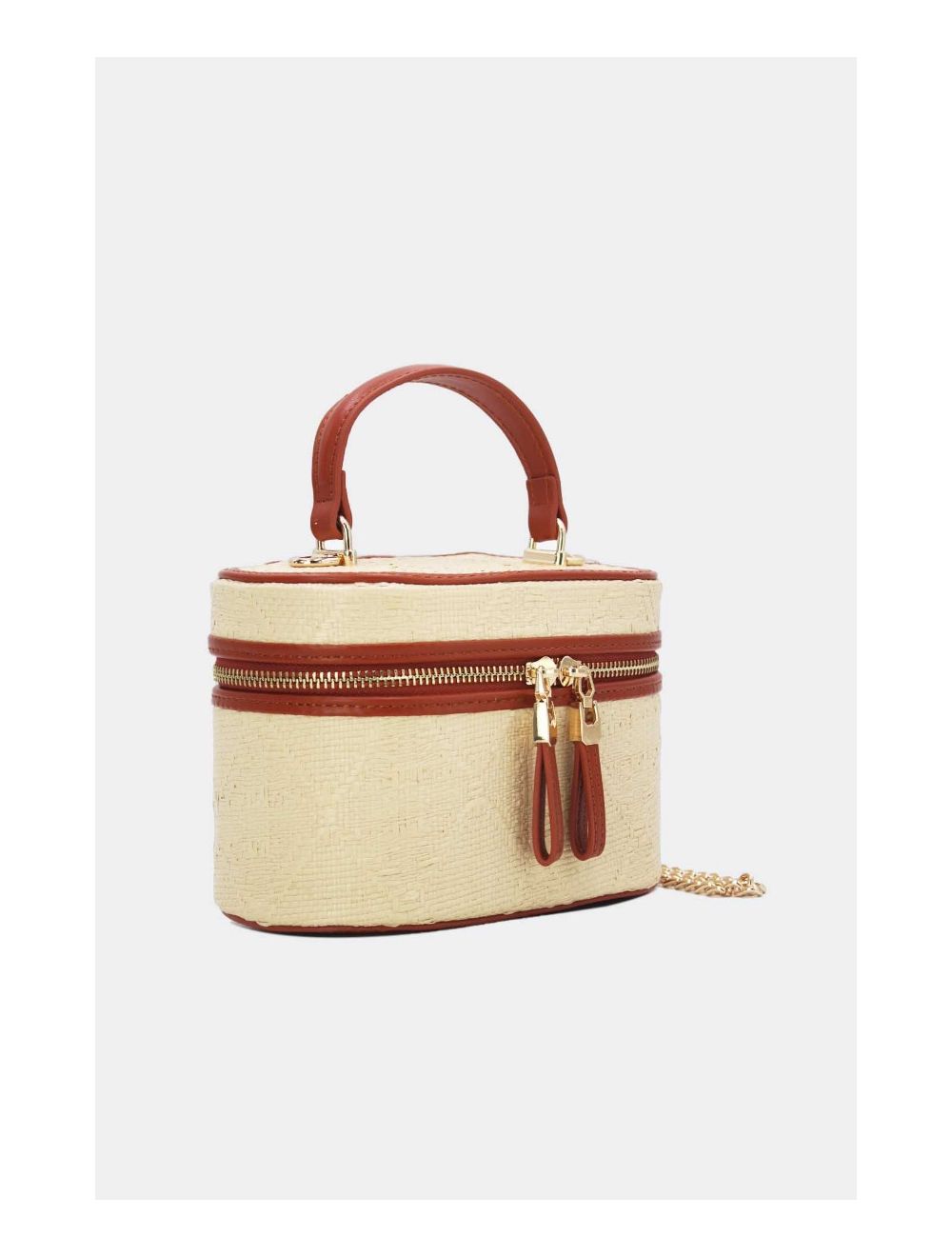 Tom&eva Mini Sac à Main Bi-matière 24P-5936-Camel