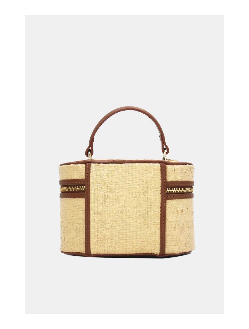 Tom&eva Mini Sac à Main Bi-matière 24P-5936-Marron