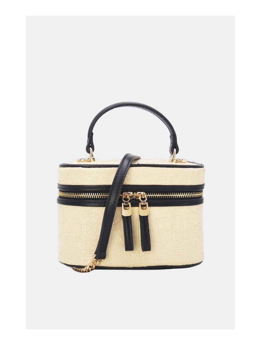 Tom&eva Mini Sac à Main Bi-matière 24P-5936-Noir