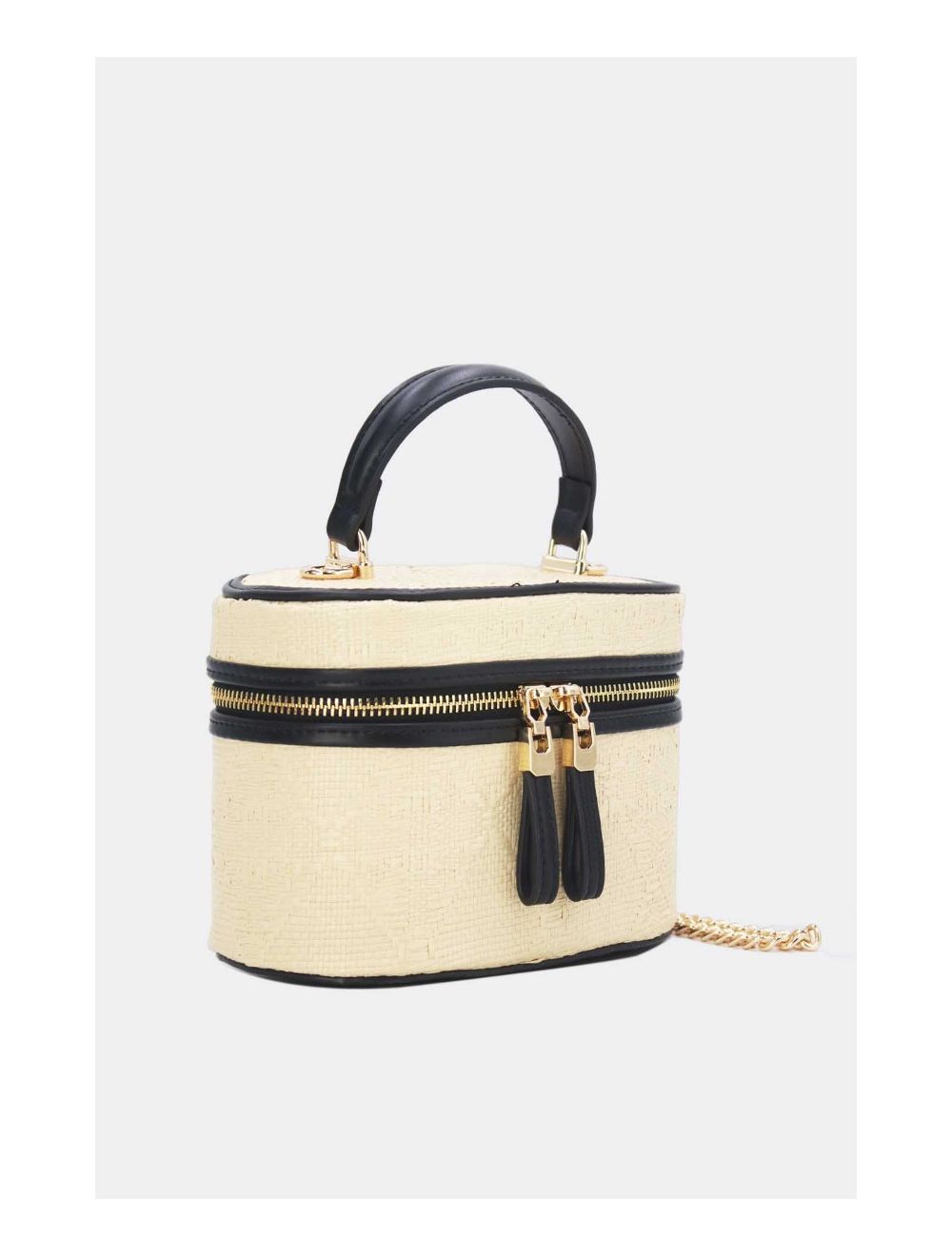 Tom&eva Mini Sac à Main Bi-matière 24P-5936-Noir