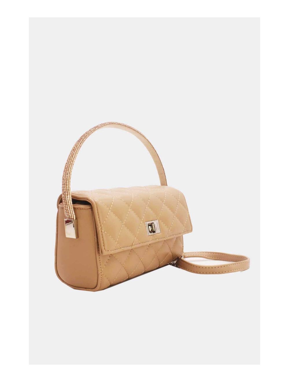 Tom&eva Mini Sac à Main Matelassé-22P-5596-Abricot