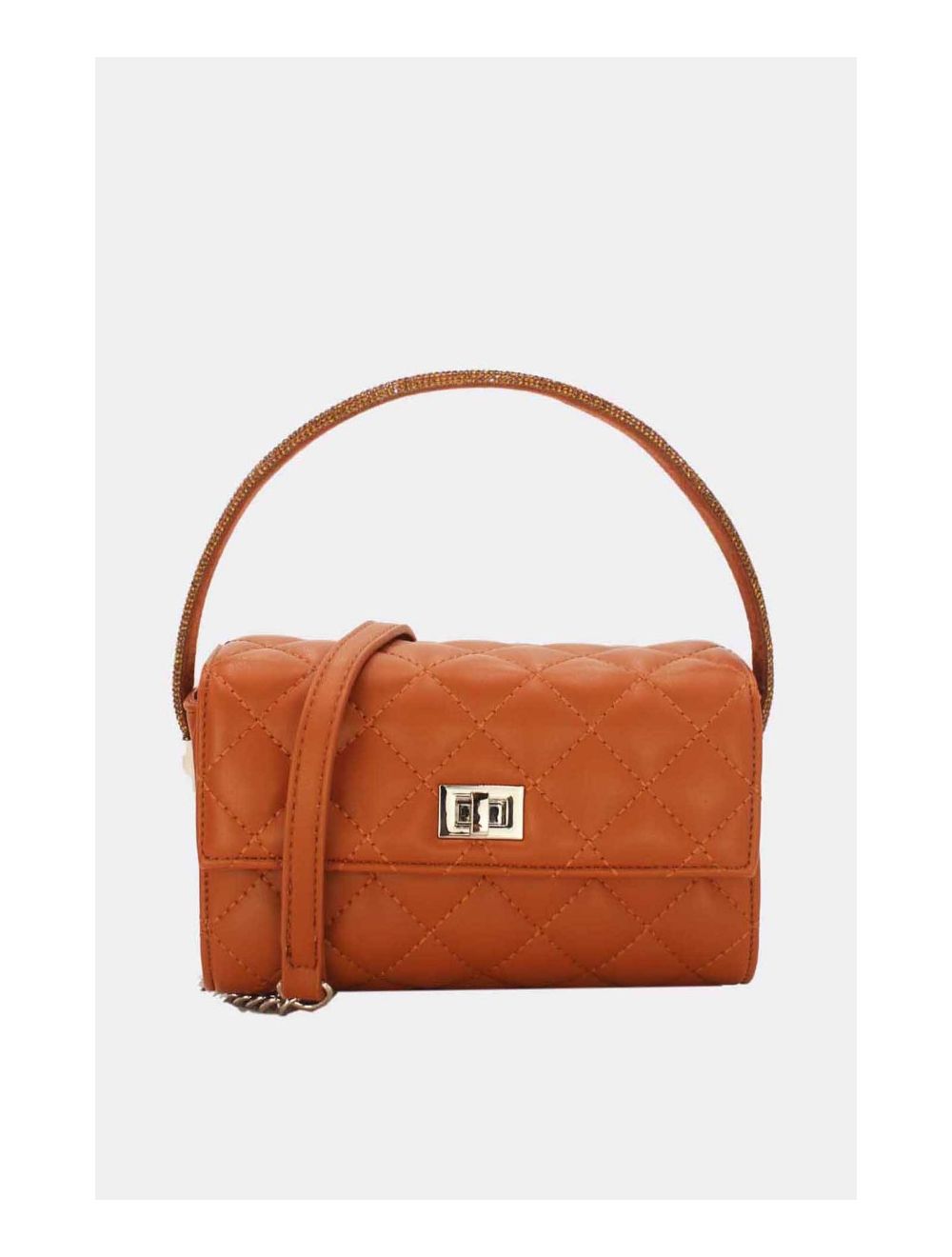 Tom&eva Mini Sac à Main Matelassé-22P-5596-Marron