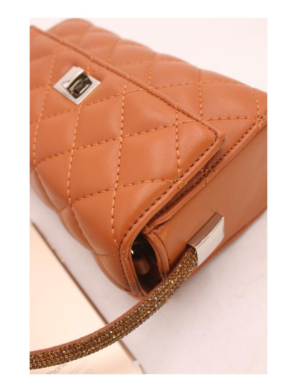 tom&eva Mini Sac à Main Matelassé-22P-5596-Marron