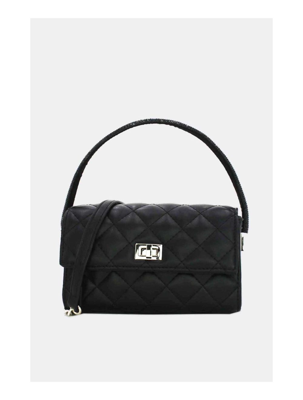 tom&eva Mini Sac à Main Matelassé-22P-5596-Noir