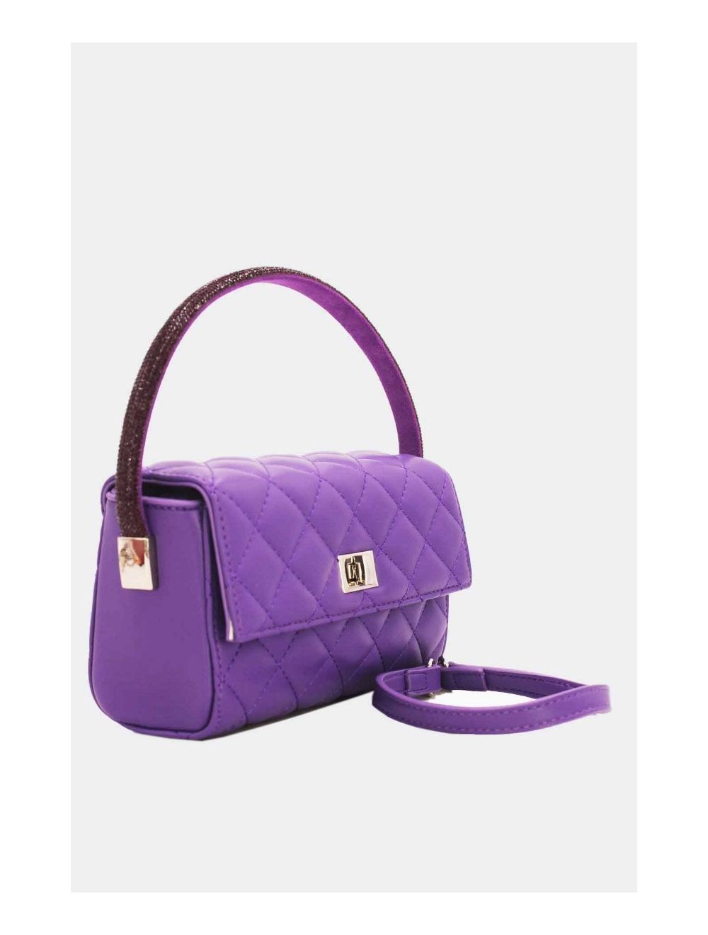 Tom&eva Mini Sac à Main Matelassé-22P-5596-Violet
