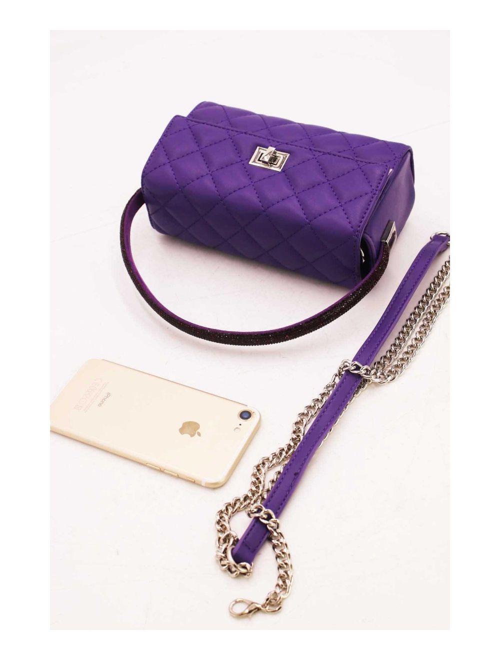 Tom&eva Mini Sac à Main Matelassé-22P-5596-Violet