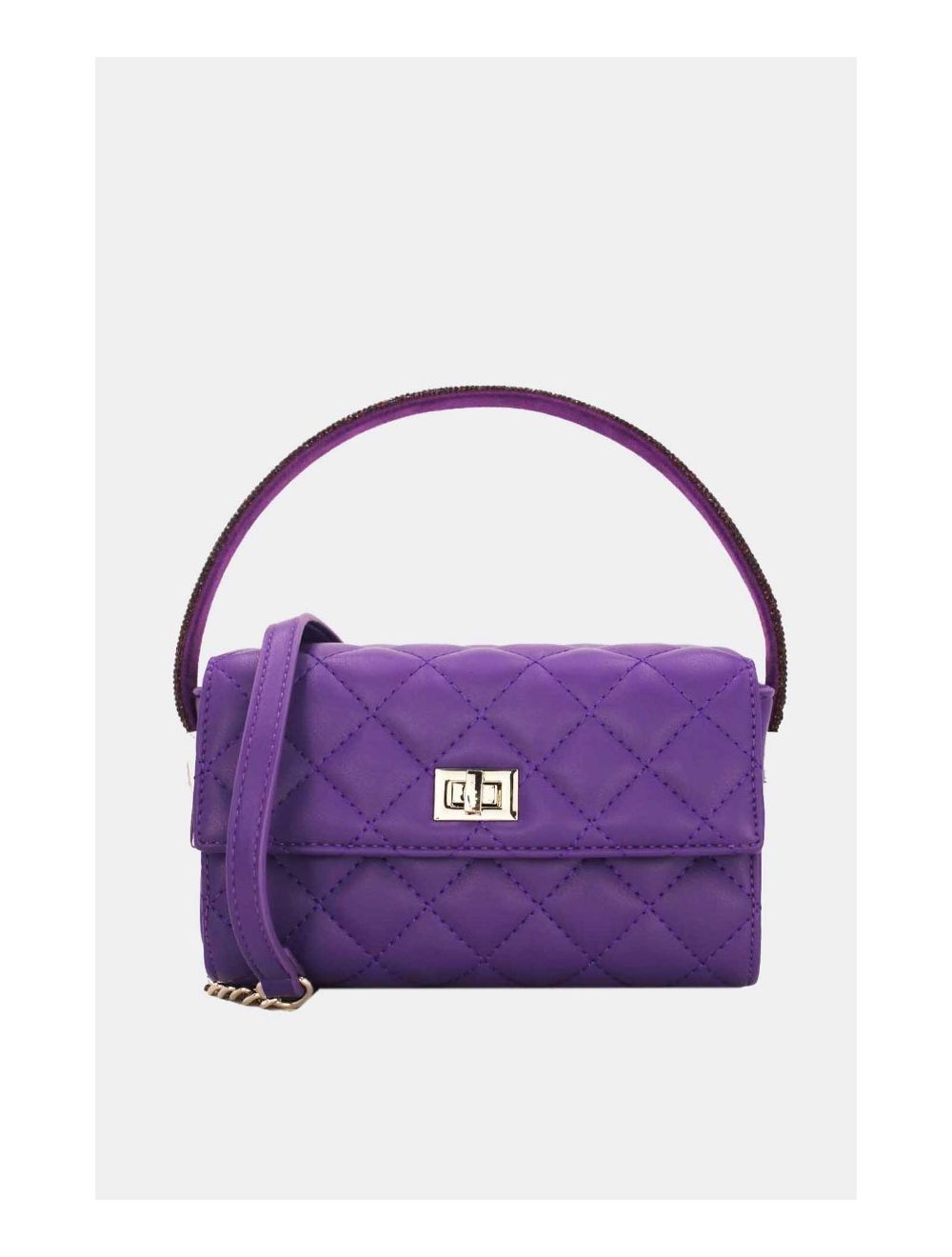 tom&eva Mini Sac à Main Matelassé-22P-5596-Violet