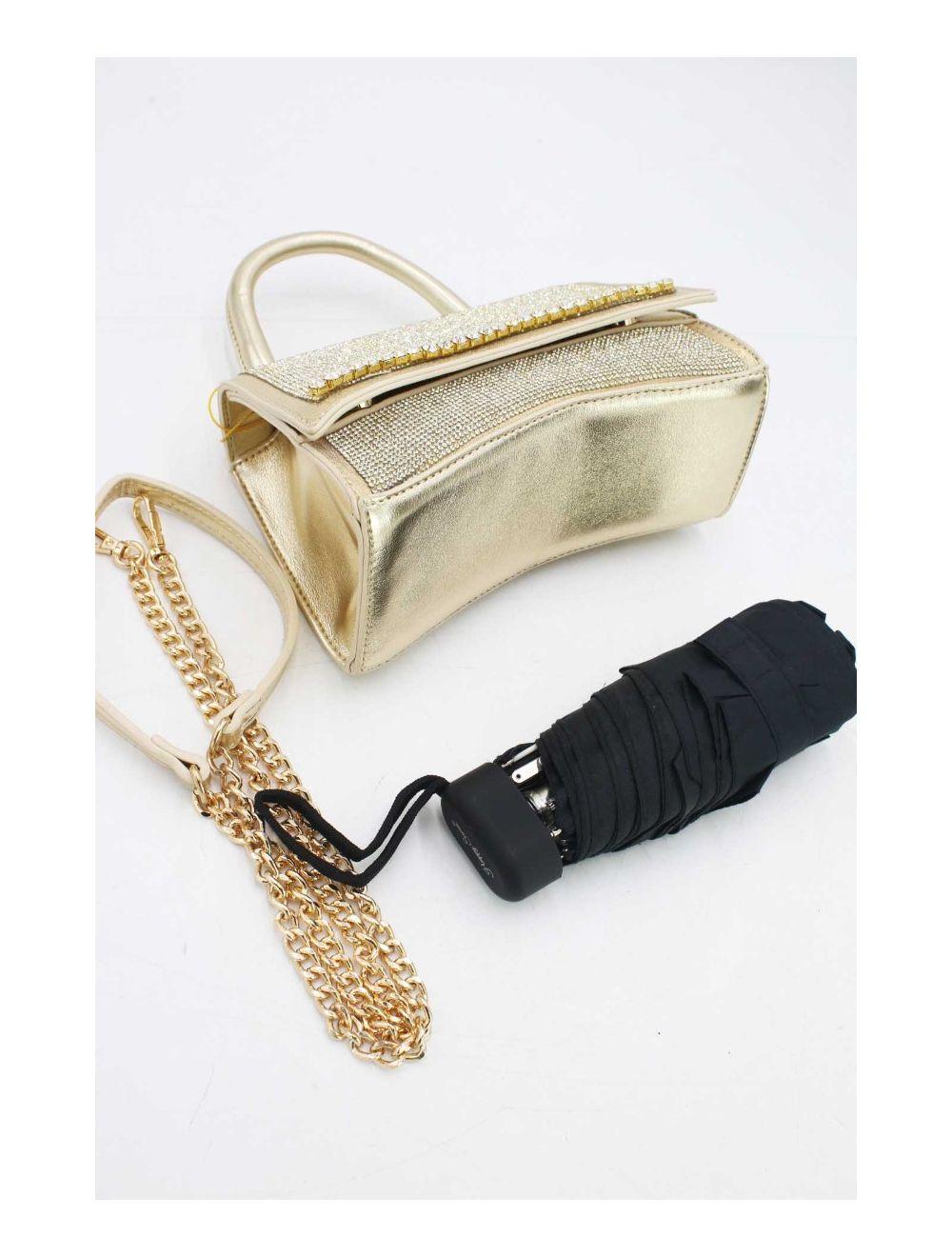 Tom&eva Mini Sac à Main Strass-22P-5531-Doré