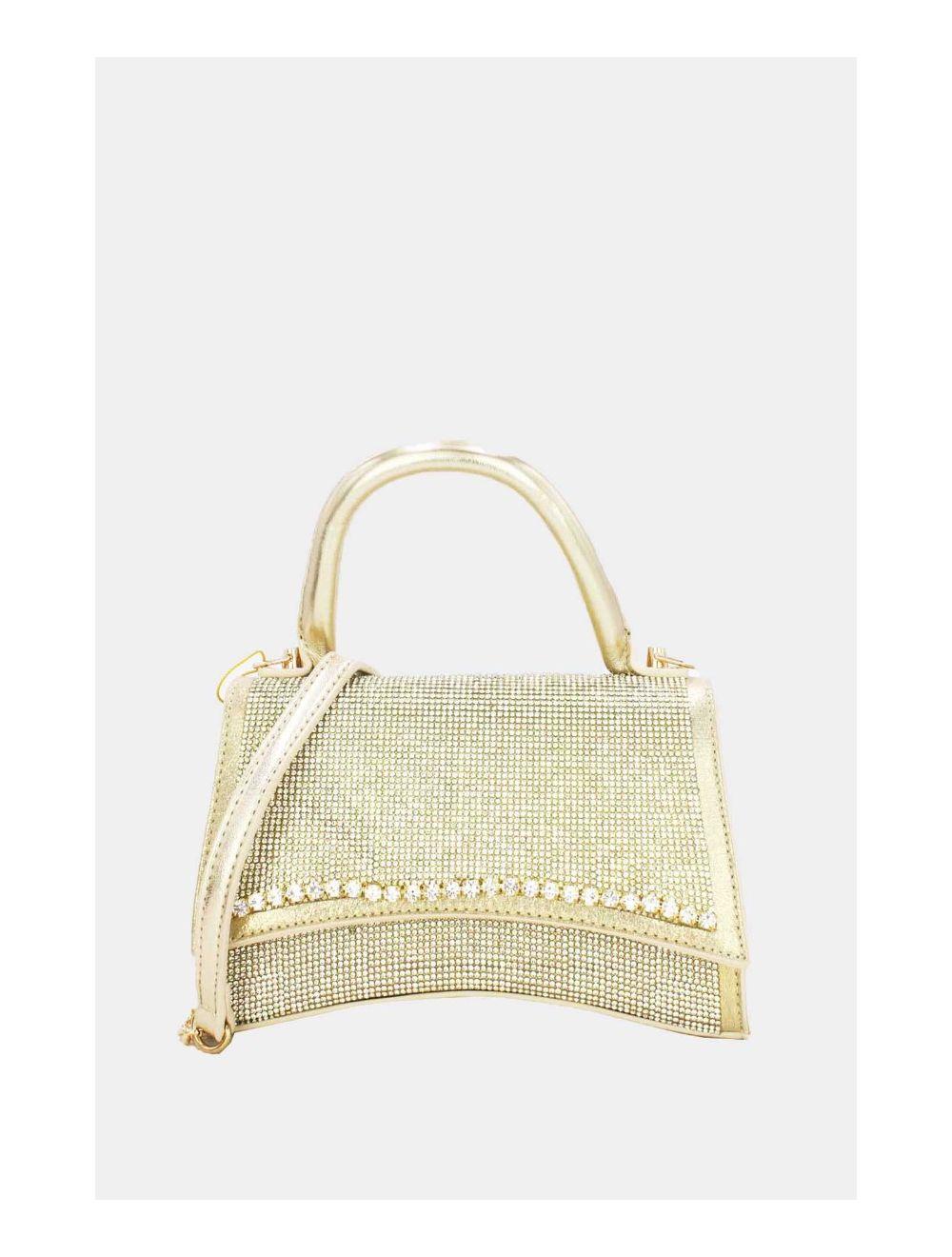 tom&eva Mini Sac à Main Strass-22P-5531-Doré