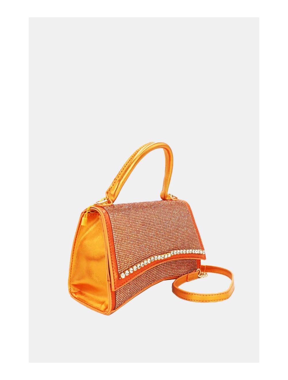 Tom&eva Mini Sac à Main Strass-22P-5531-Orange