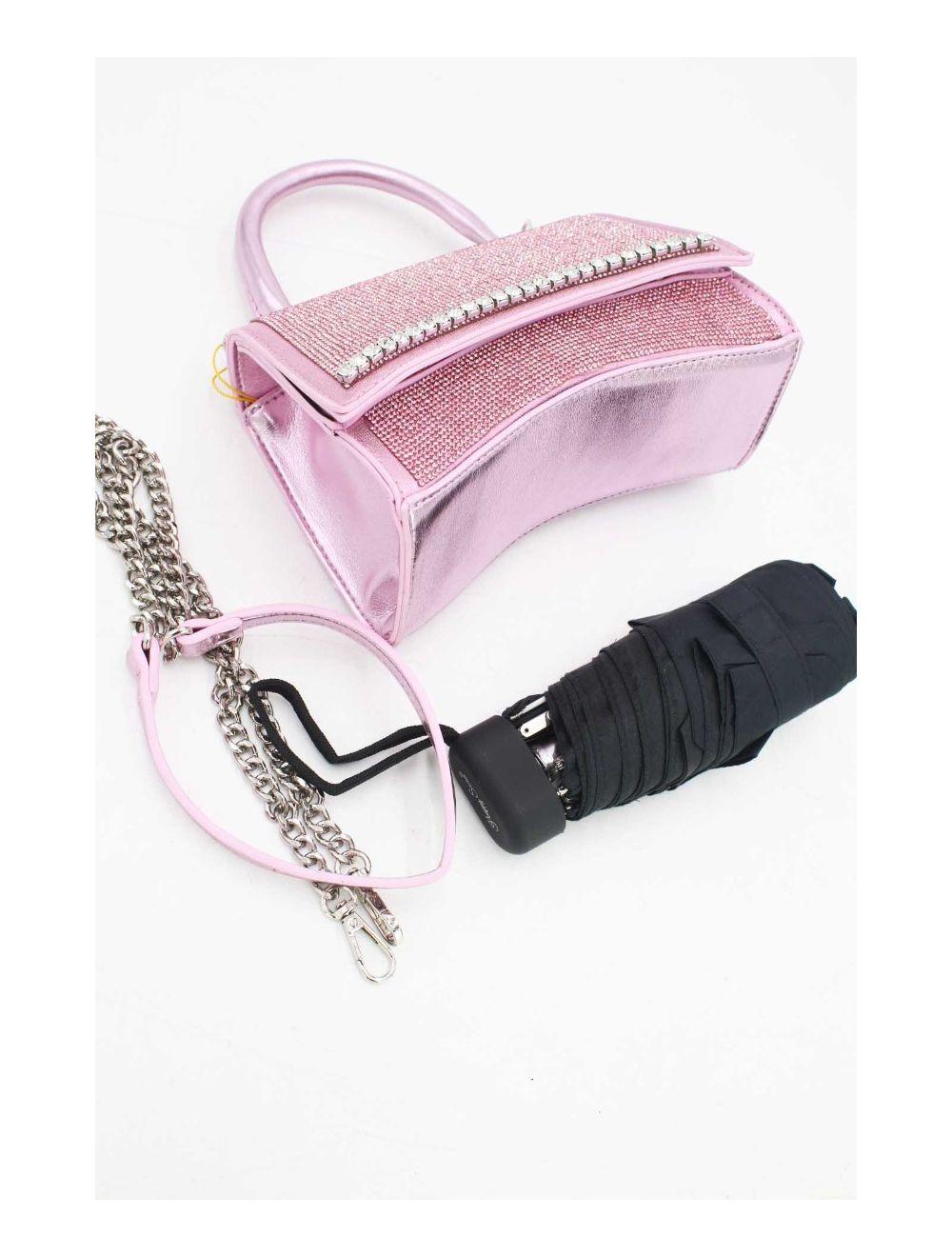 Tom&eva Mini Sac à Main Strass-22P-5531-Pink