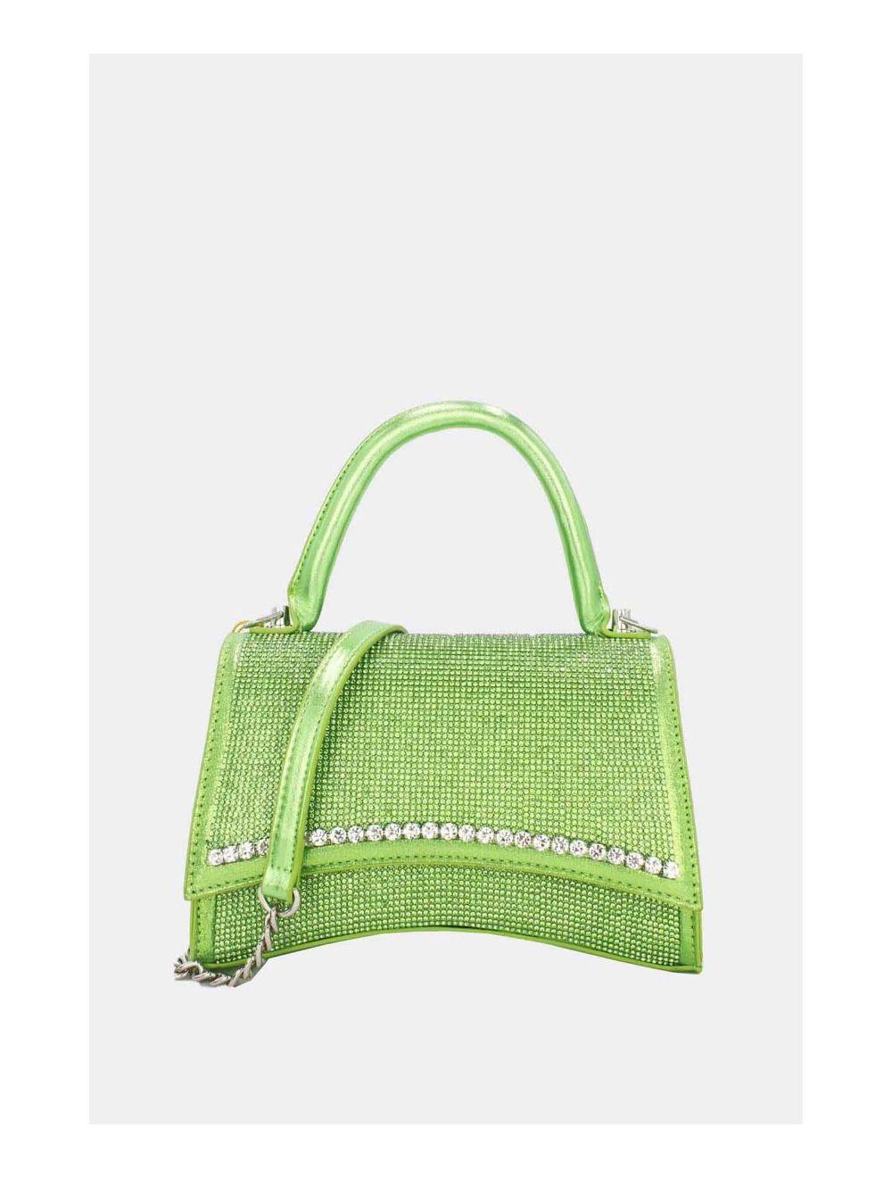 tom&eva Mini Sac à Main Strass-22P-5531-Vert