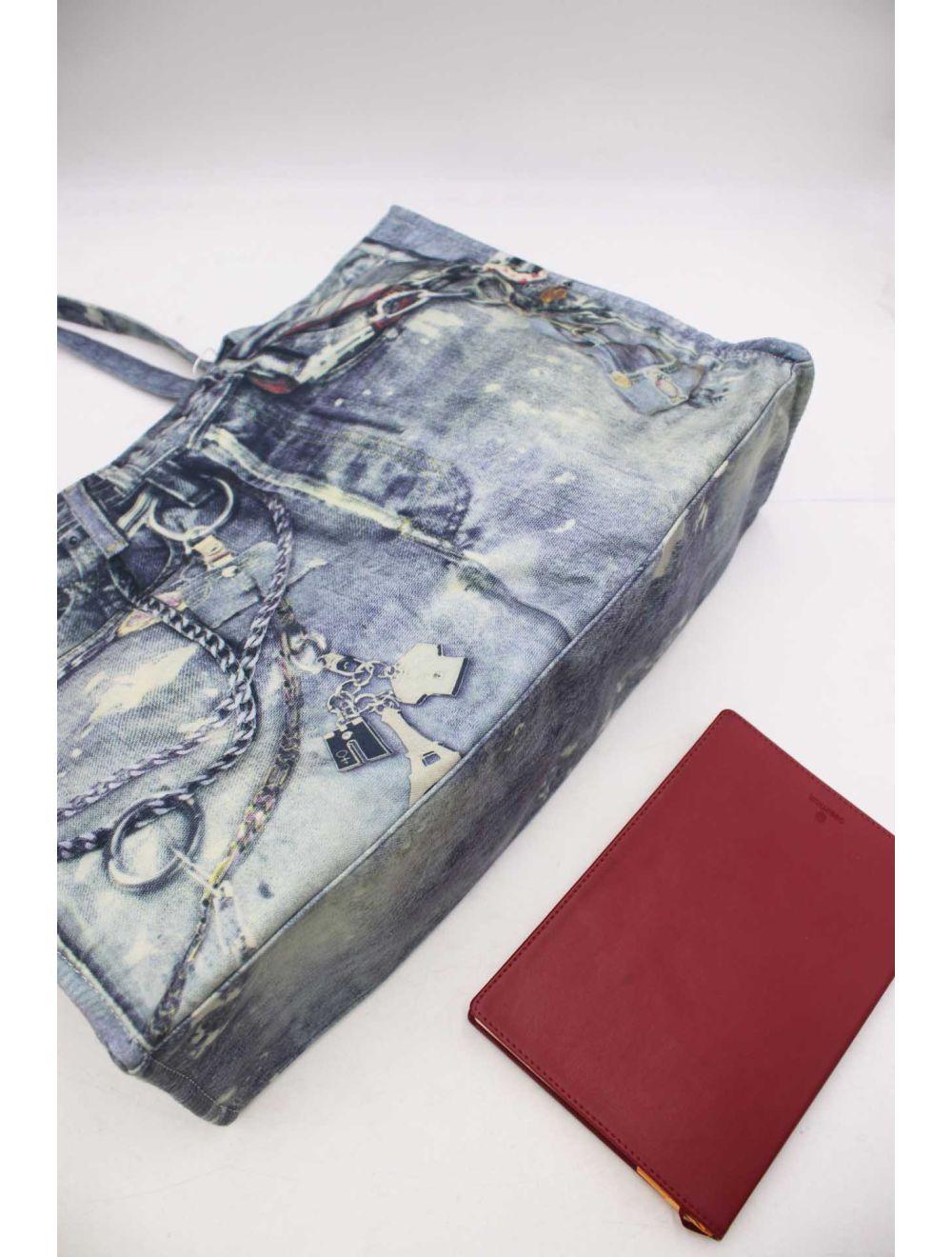 Tom&eva Oversize Sac Cabas En Jeans 24B-5999-Bleu