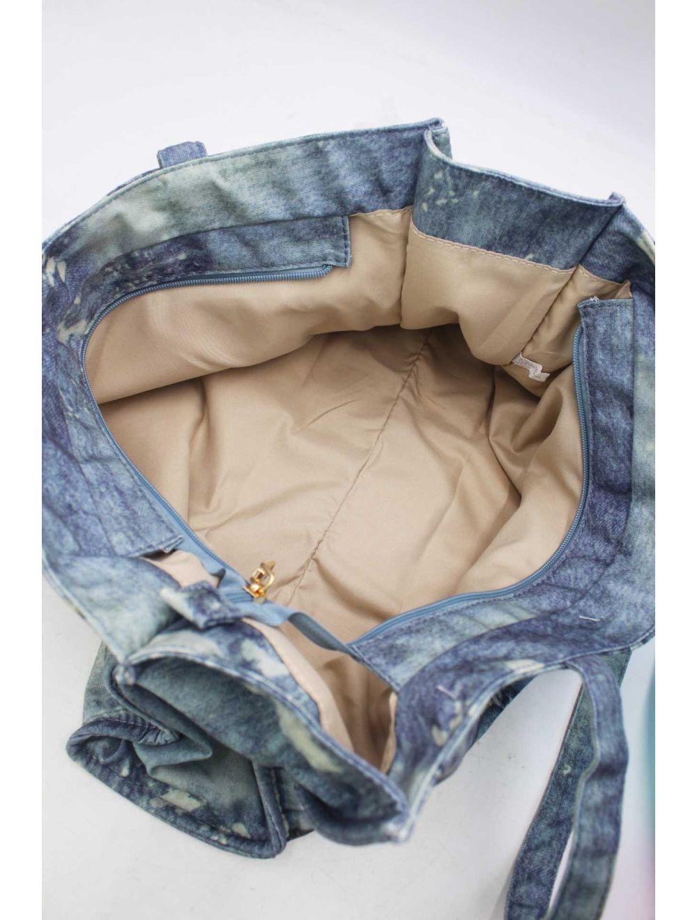 tom&eva Oversize Sac Cabas En Jeans 24B-5999-Bleu