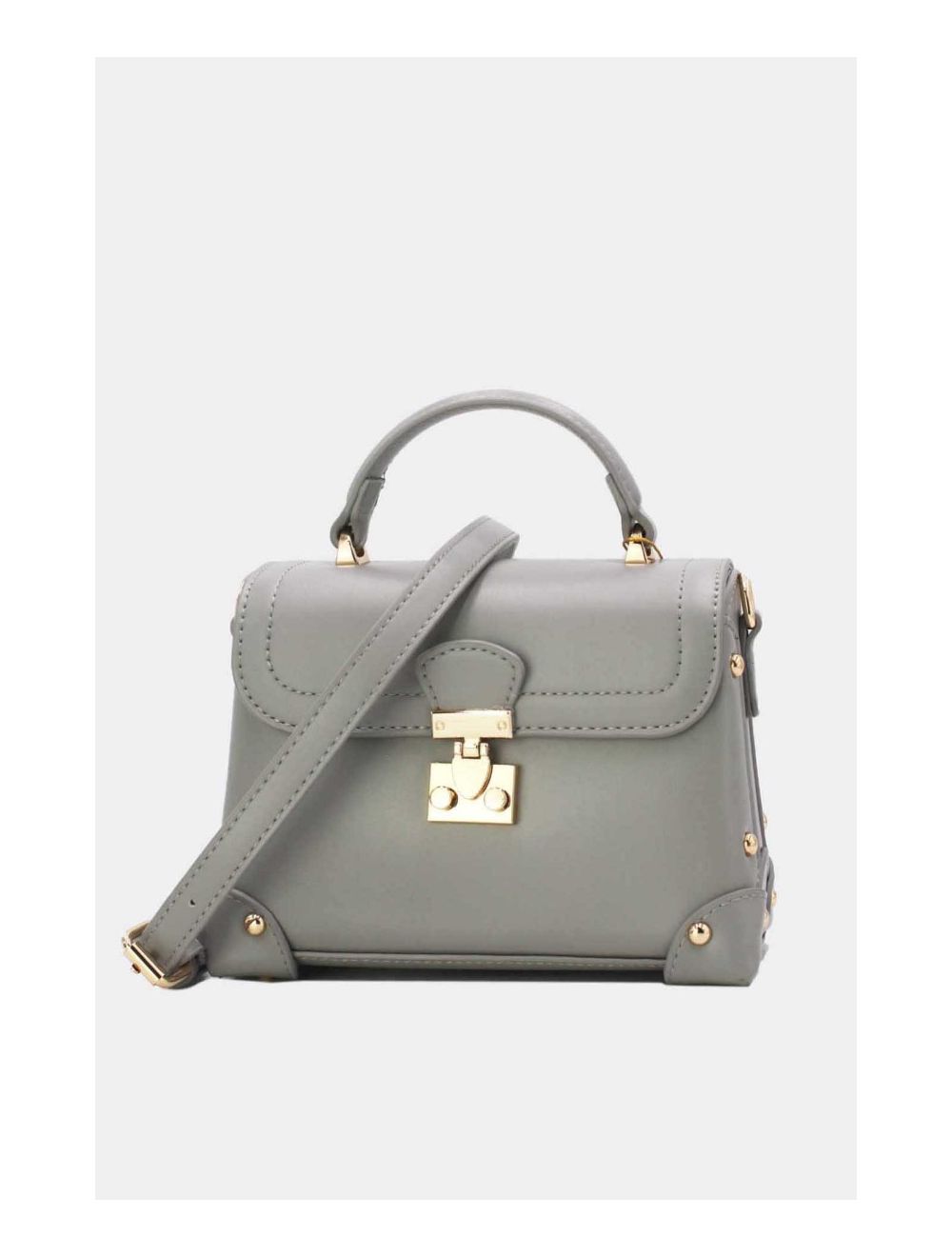 Tom&eva Petit Sac à Main Clouté 24P-6066-Gris