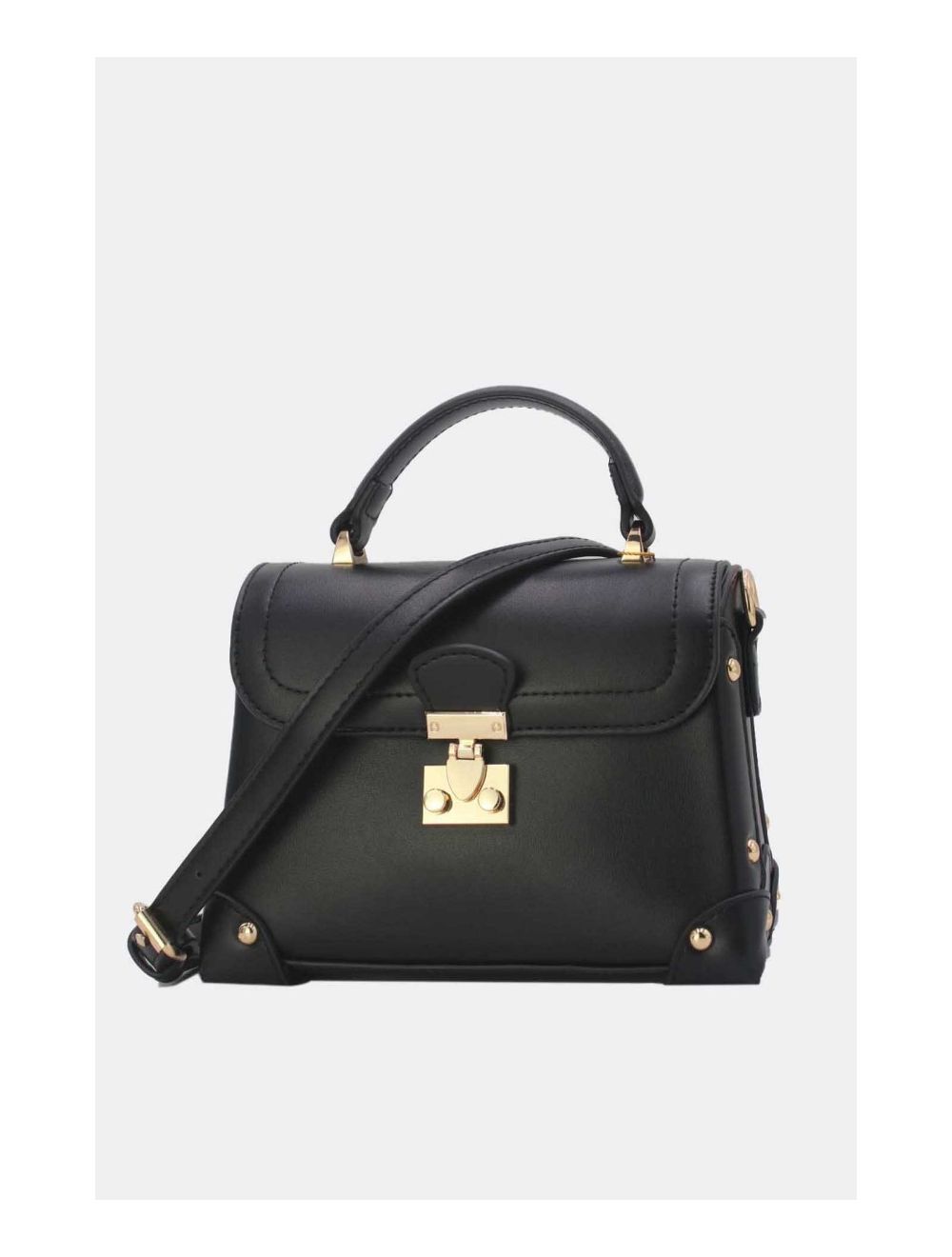 tom&eva Petit Sac à Main Clouté 24P-6066-Noir